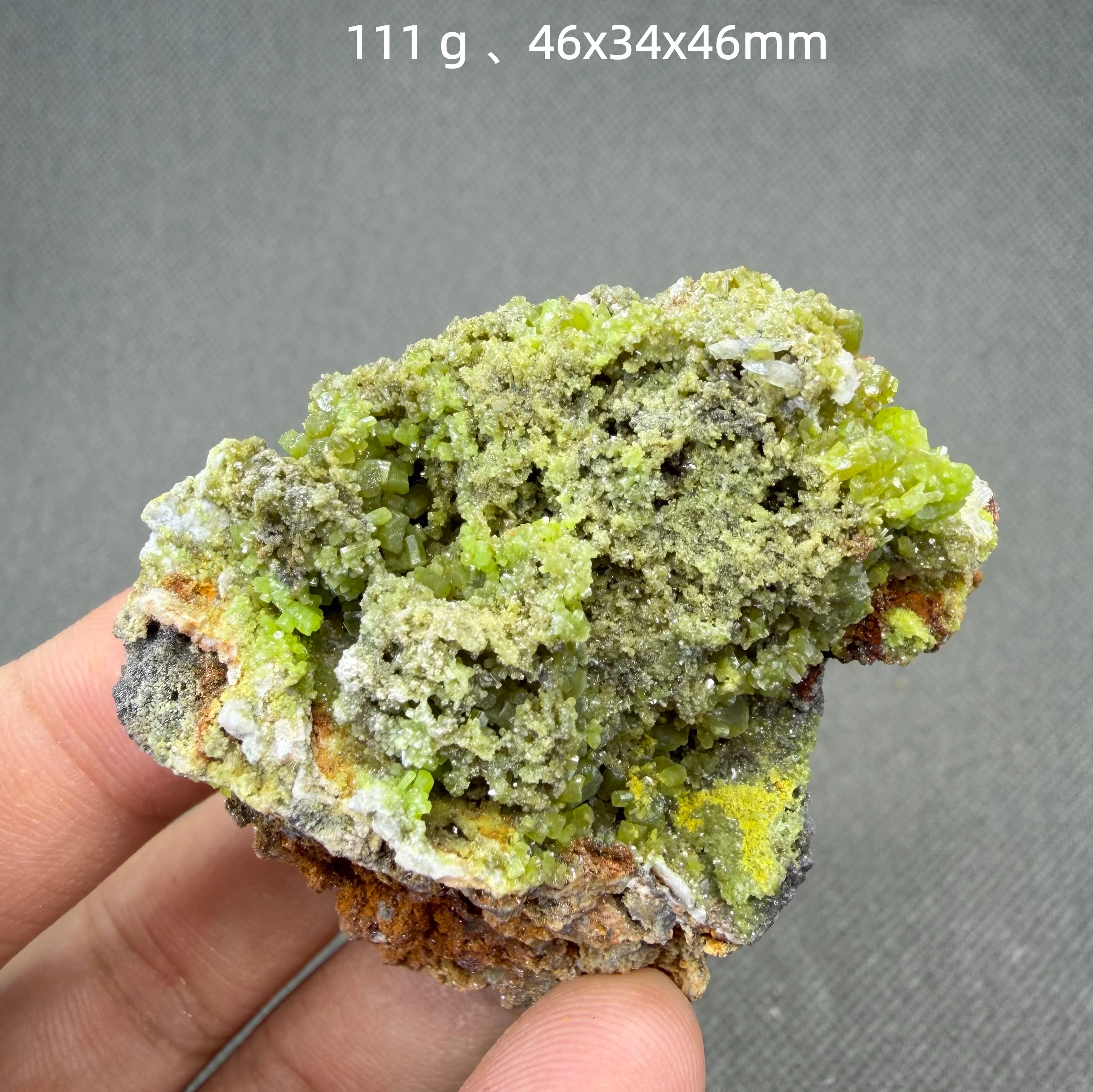 Natural Pyromorphite Green Grape Botryoidal Cluster Mineral Specimen Home Decor Gift
