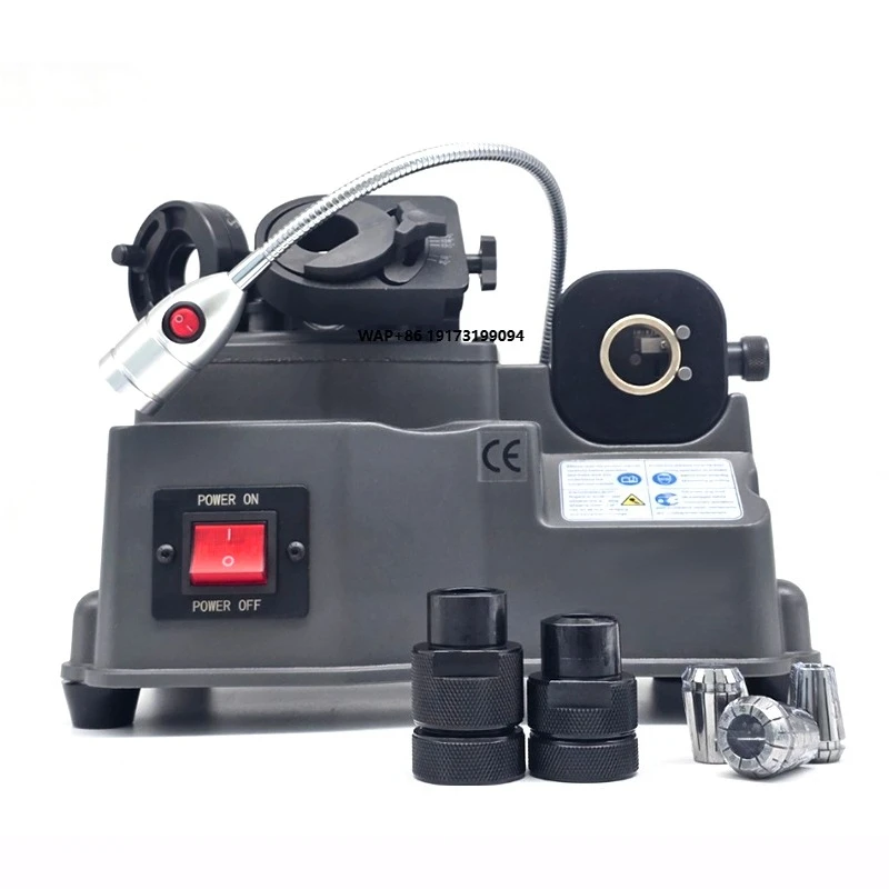 Drill Bit Re-Sharpener Portable DiamondGrinding Wheel Drill Bit Sharpener Multiple Grinding Ranges Precise Angles for Drill Bits