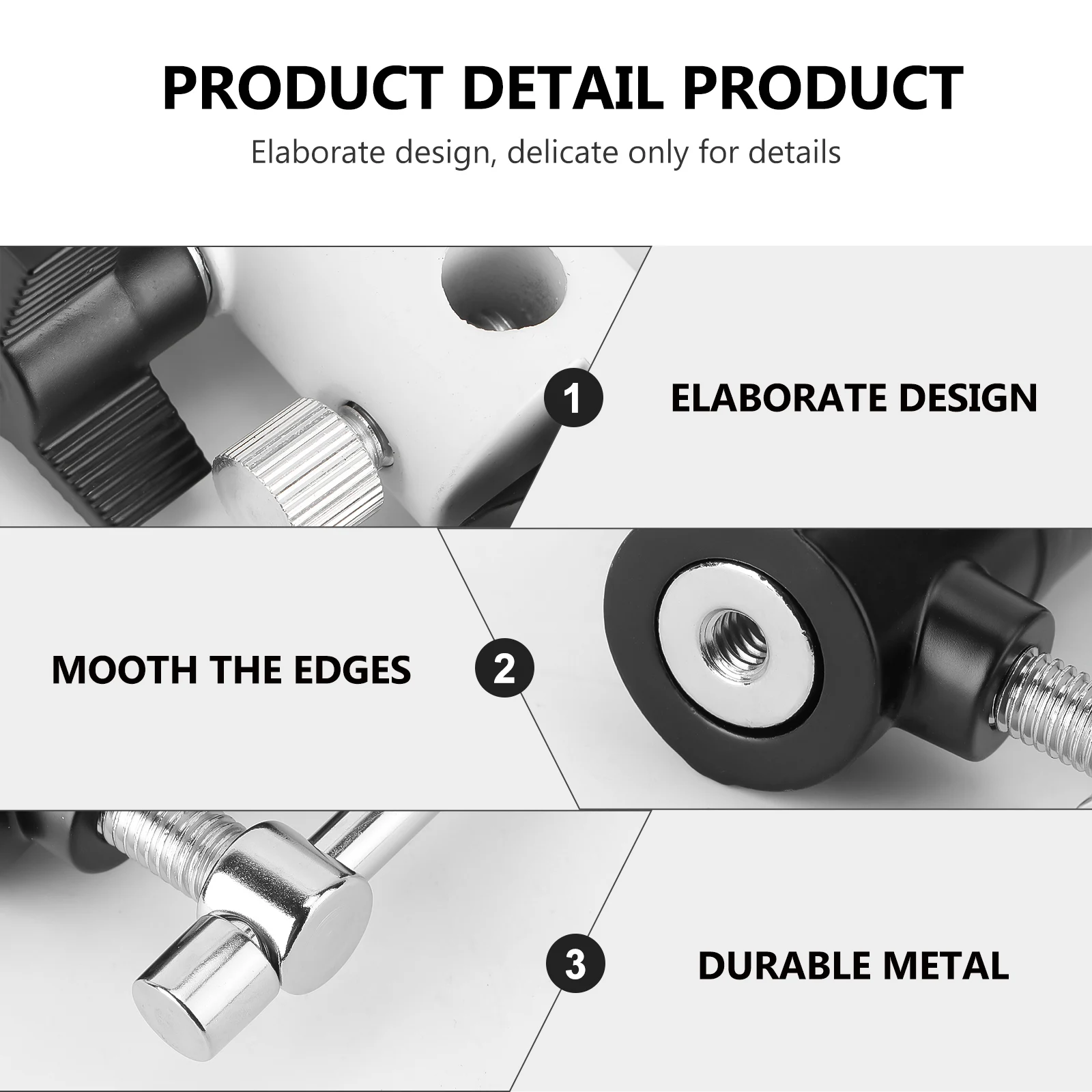 

Flash Holder Bracket Aluminum Flashlight Pedestal Adjustable U-shape 3-section Independent Lamp Photographing Accessories Stand