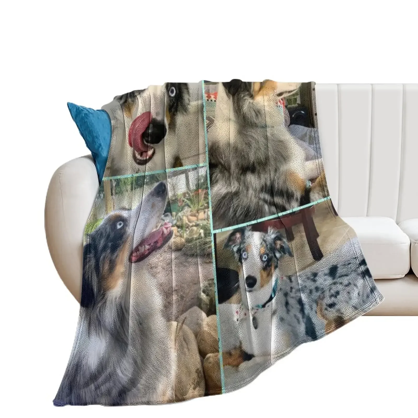 

Australian Shepard Dog Throw Blanket Plaid Blankets For Baby Baby Blankets