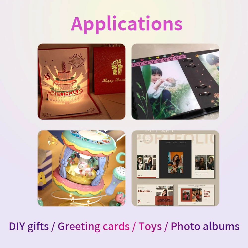 GC04 DIY Magnetic Control Recording Sound Module TYPE-C 8M MP3 Download Voice Module Movement Creative Gift Birthday Card