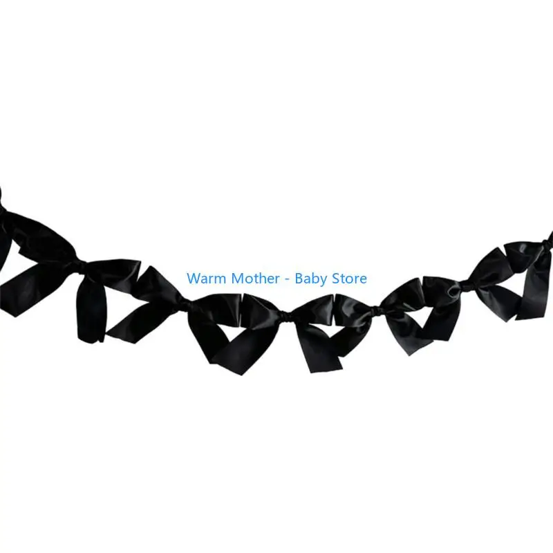 

Bows Pulling Flag Color Hanging Garland Birthday Christmas Party Decoration Ribbon Wedding Pull Decors 57QE