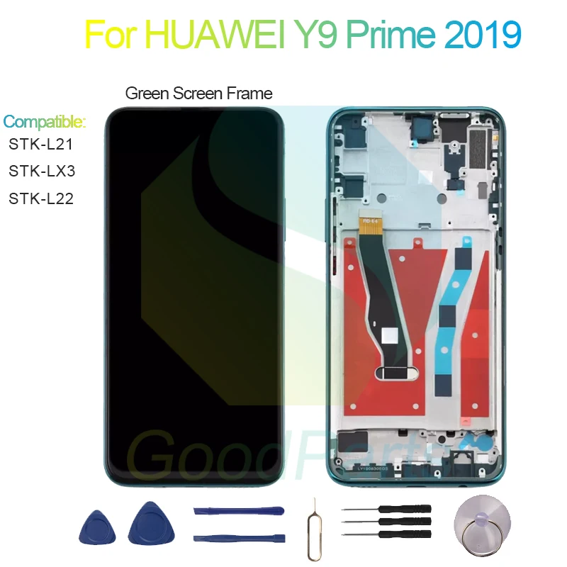 For HUAWEI Y9 Prime 2019 LCD Display Screen 6.59" STK-L21/L22/LX3 Y9 Prime 2019 Touch Digitizer Assembly Replacement