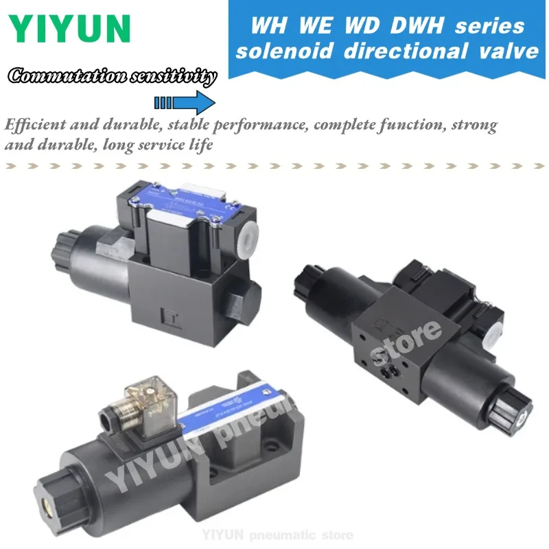1pc Directional Solenoid Valve WE-2B2-02G-D2-30 WE-2B2-02G-D2-20 WE-3C2-02G-D2-30 WE-3C2-02G-D2-20  WE DWH Series