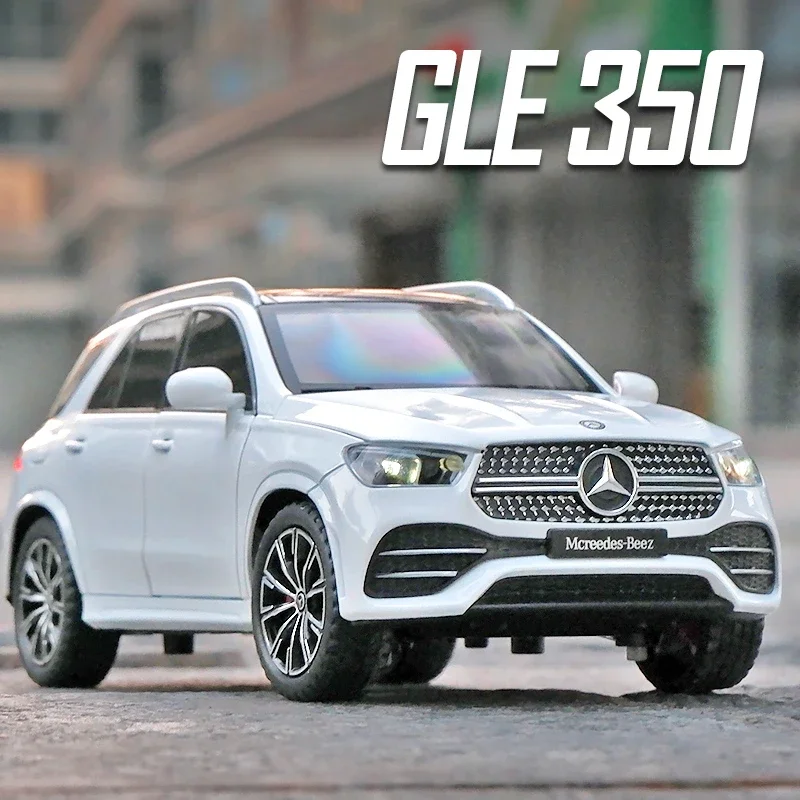 Simulation 1:24 Benz GLE350 Off Road Vehicles Model Collective Diecast Metal Car Toys Boys Gift Sound Light Voiture Miniature