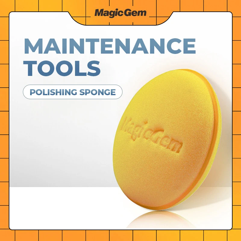 Magic Gem Round Ceramic Sponge for Pottery, High-Absorption Throwing Sponge for Clay Sculpting, Glazing & Cleaning Tools