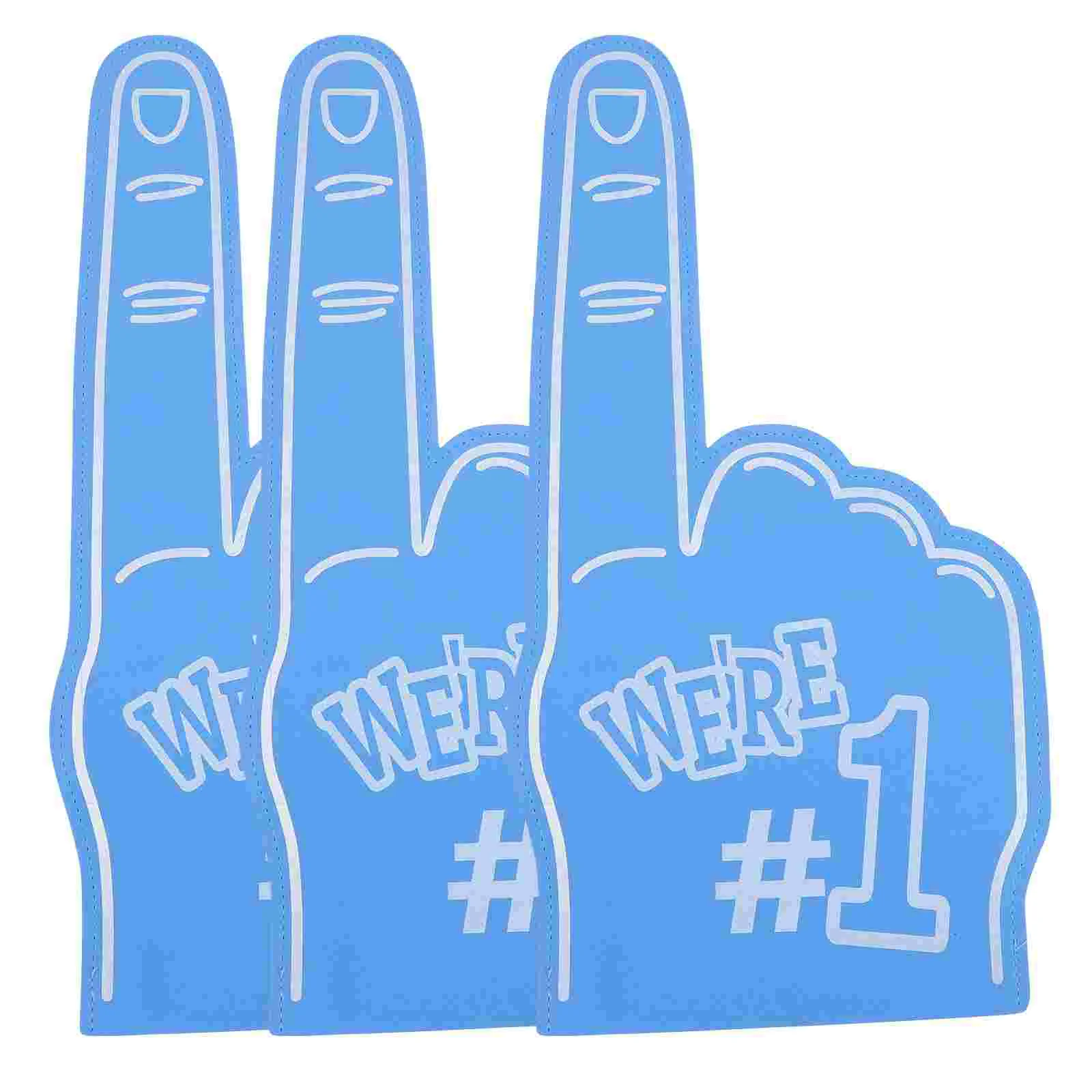 3 Pcs Foam Fingers for Sports Kids Toys Cheerleading Hand Pompom Props Pointer Girl Mini Child