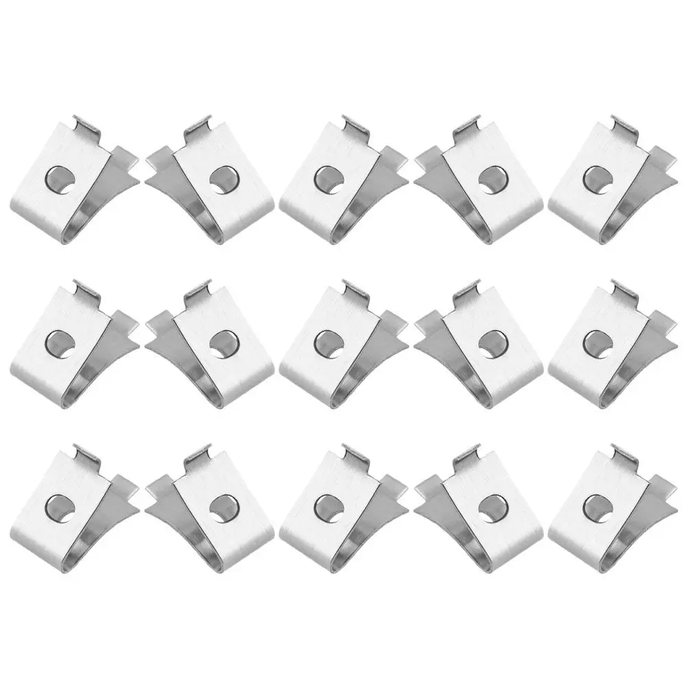 

15 шт. металлических держателей для полок, клипсы для холодильника, регулируемые крепления для плавающих полок на кухне
