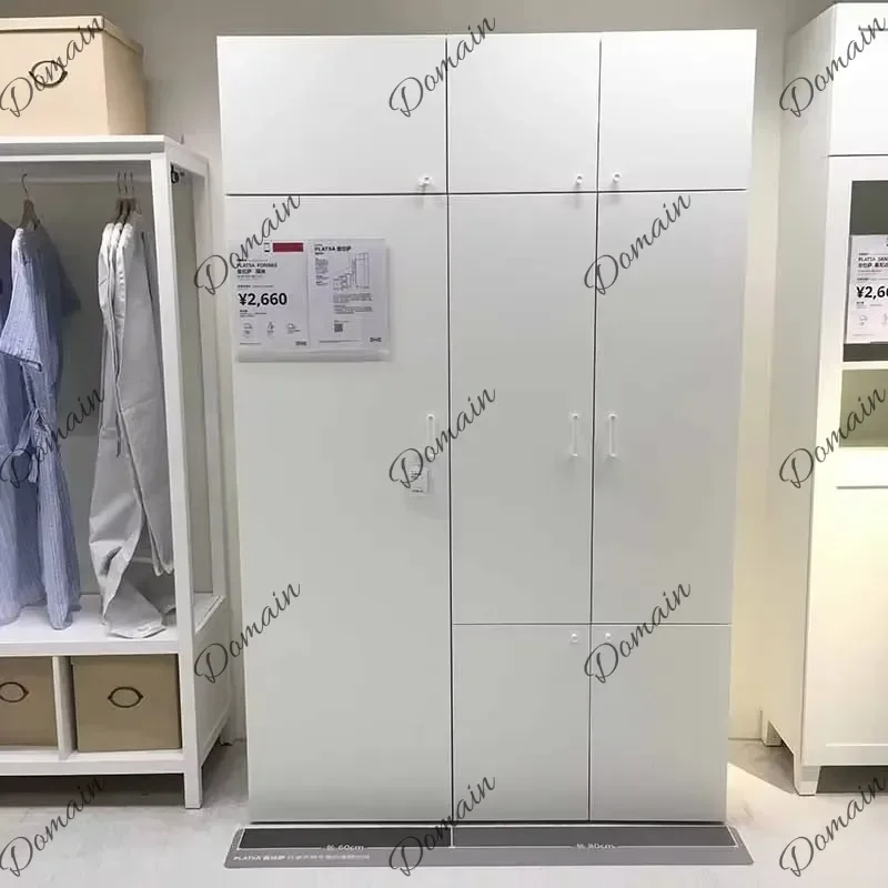 Yr G Nordic European Box Wardrobe Modern Men Wooden Living Room Bedroom Wardrobes Storage Clothes Women Ropero Armable Home Furn