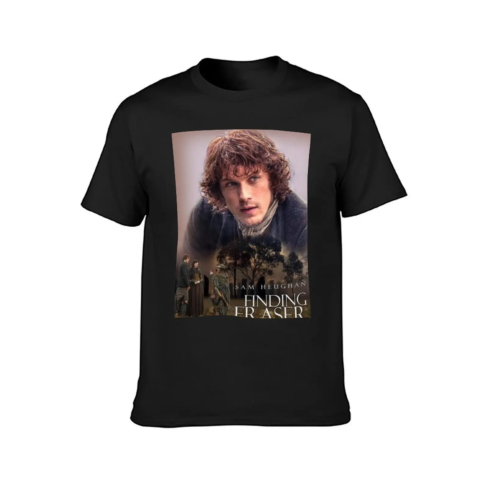 sam heughan T-Shirt for a boy kawaii clothes hippie clothes oversizeds mens t shirt