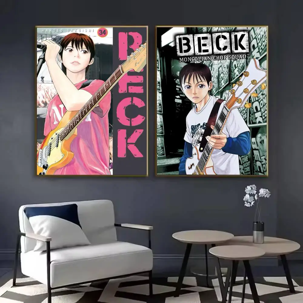 Anime B-Beck Mongolian Chop Squad Poster Waterproof Sticky Wall Art Print For Bedroom Living Room Hallway Bar Home Decor