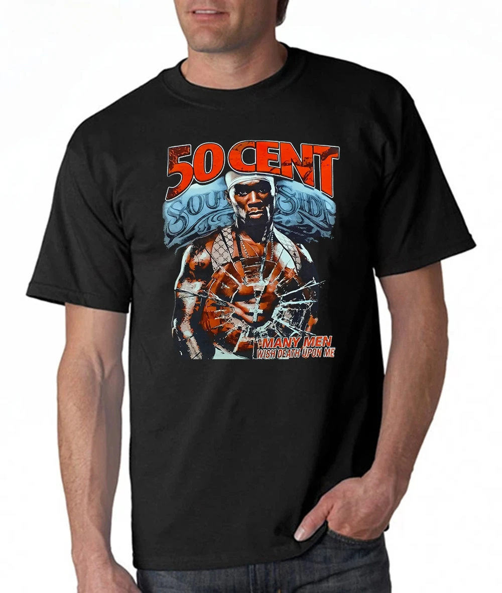 Mens Funn cotton tshirt men summer fashion t-shirt euro size New 50 Cent Get Rich Or Die Tryin Unisex T Shirt