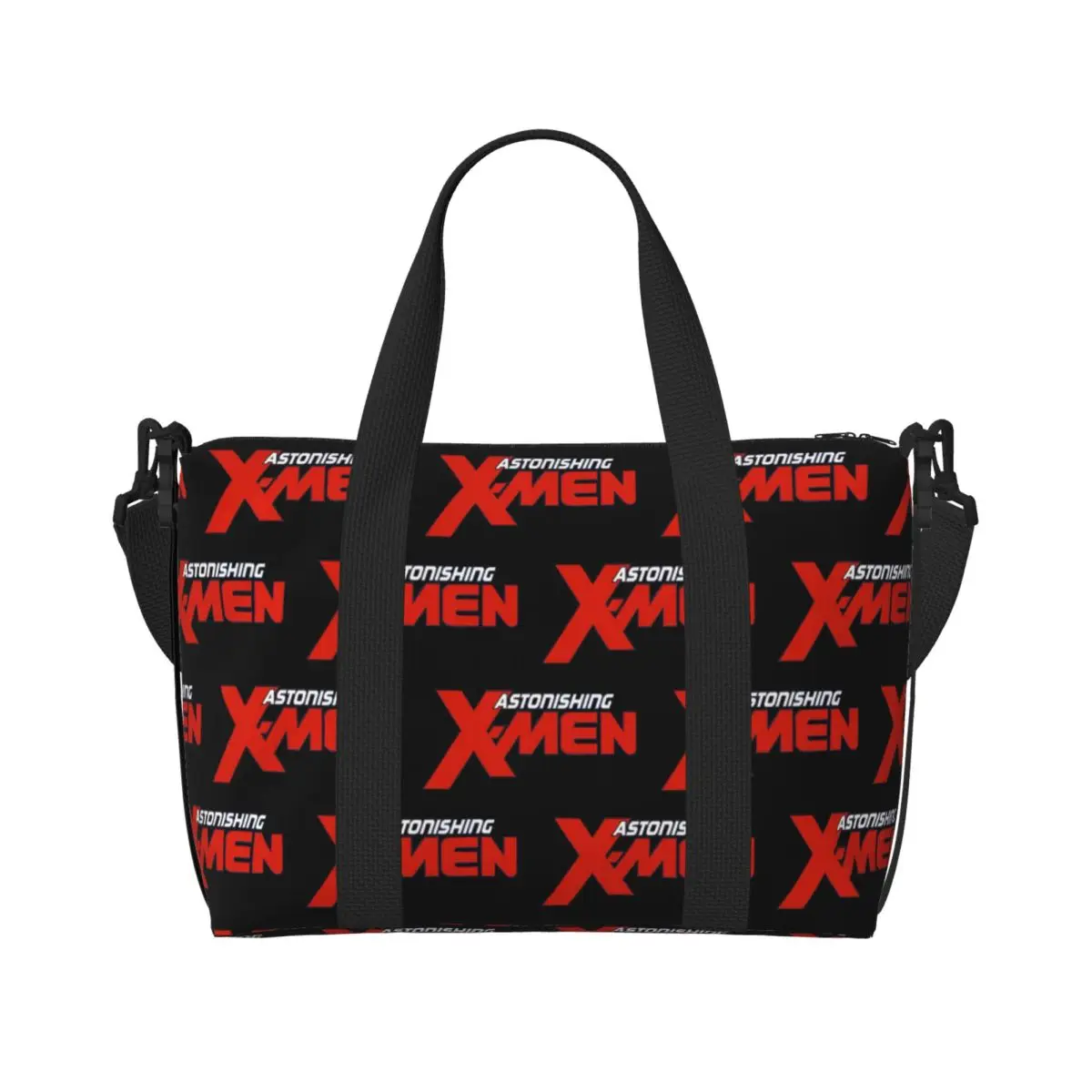 

Custom Large X-Men Marvel Film Tote Bag Women Shoulder Shopper Gym Beach Travel Bag