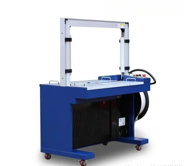 Automatic Carton Box Tying Machines Books Egg Tray Automatic Strapping Machine with CE Arch Type