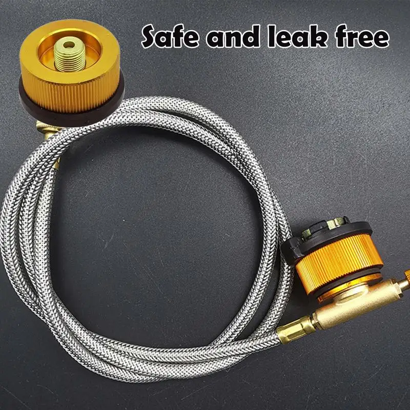 Camping Stove Adapter Safe Propane Refill Adapter Gases Adapter Converter Reusable Converter Stove Adapter Stove Accessories