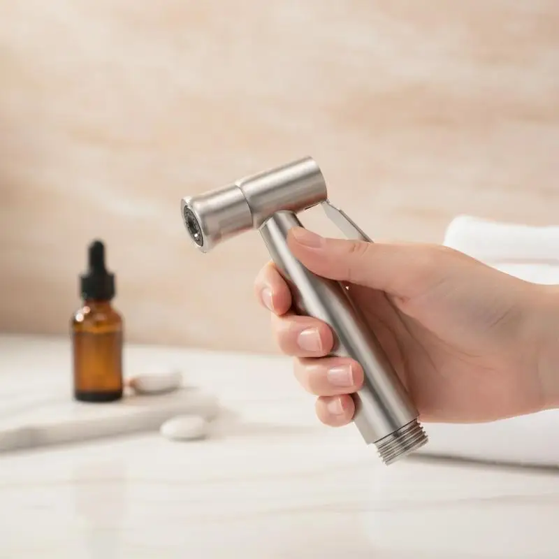 Portable Pressurized Handheld Sprayer Nozzle For Feminine Hygiene Care & Toilet Washing Cleaning Bathroom Accessory