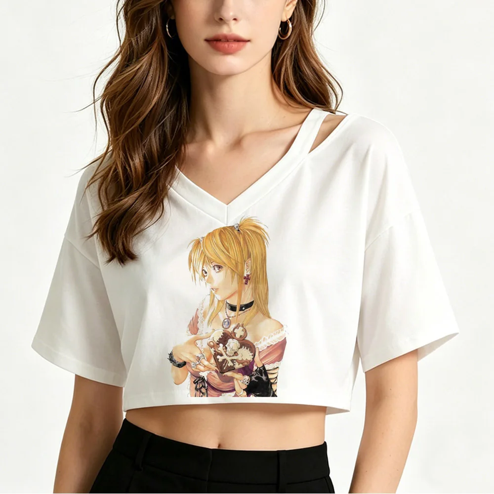 Death Note cropped top female dollette 2000s grunge t shirt baddie grunge clearance sales manga