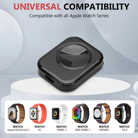 Accessori per orologi intelligenti con caricabatterie magnetico di ricambio per ricarica wireless Smartwatch 5V/1A per porta IOS/tipo C