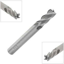 1pcs 8mm HSS & Aluminum End Mill Cutter with Extra Long Straight Shank for CNC Processing