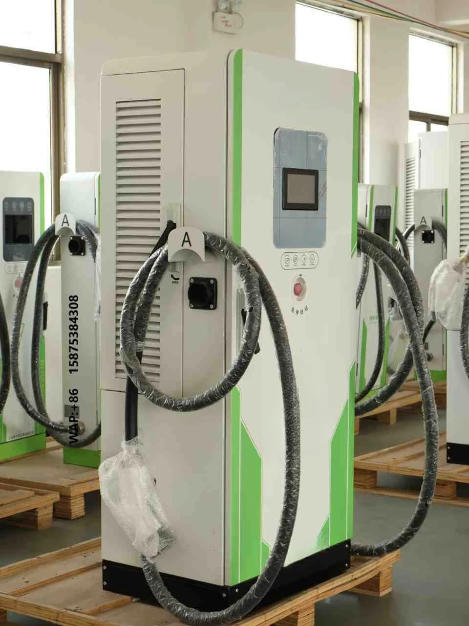 New 120kW DC Electric Vehicle Charger DC Fast Charging Station 380V High Voltage 250A Single  OCPP 1.6 EVSE Outdoor Charger
