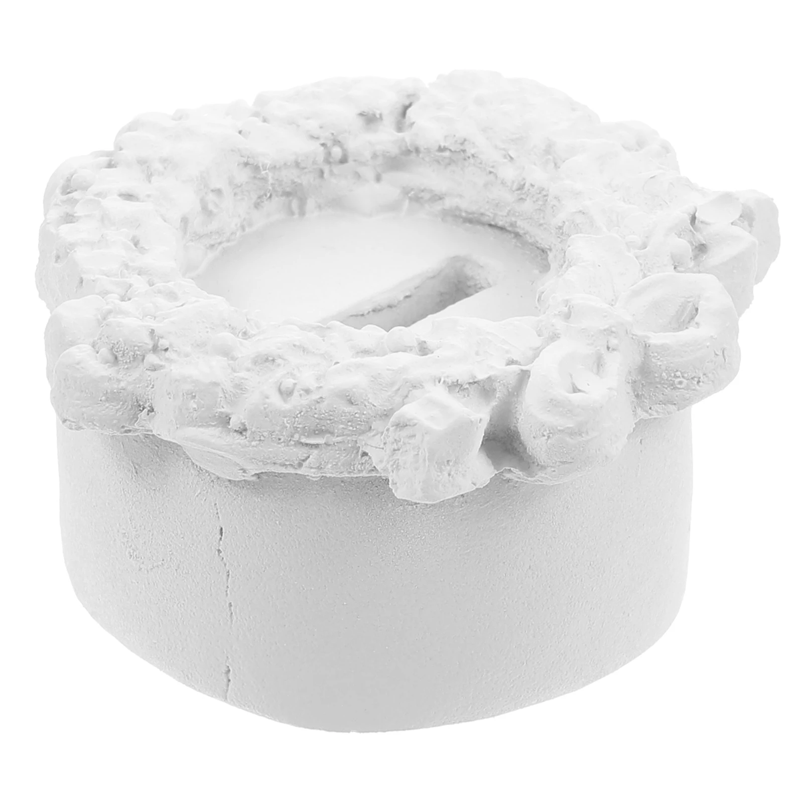 

Gypsum Jewelry Ring Holder Shelf Decorative Cake Shape Ring Display Stands For Selling Jewelry Organizer Storage
