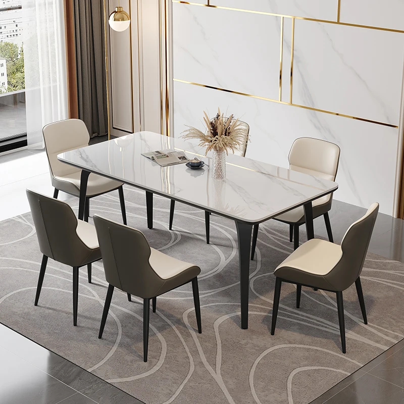 

Italian Square Dining Tables Design Restaurant Nordic Modern Salon Dining Tables Kitchen White Mesa De Jantar Home Furniture