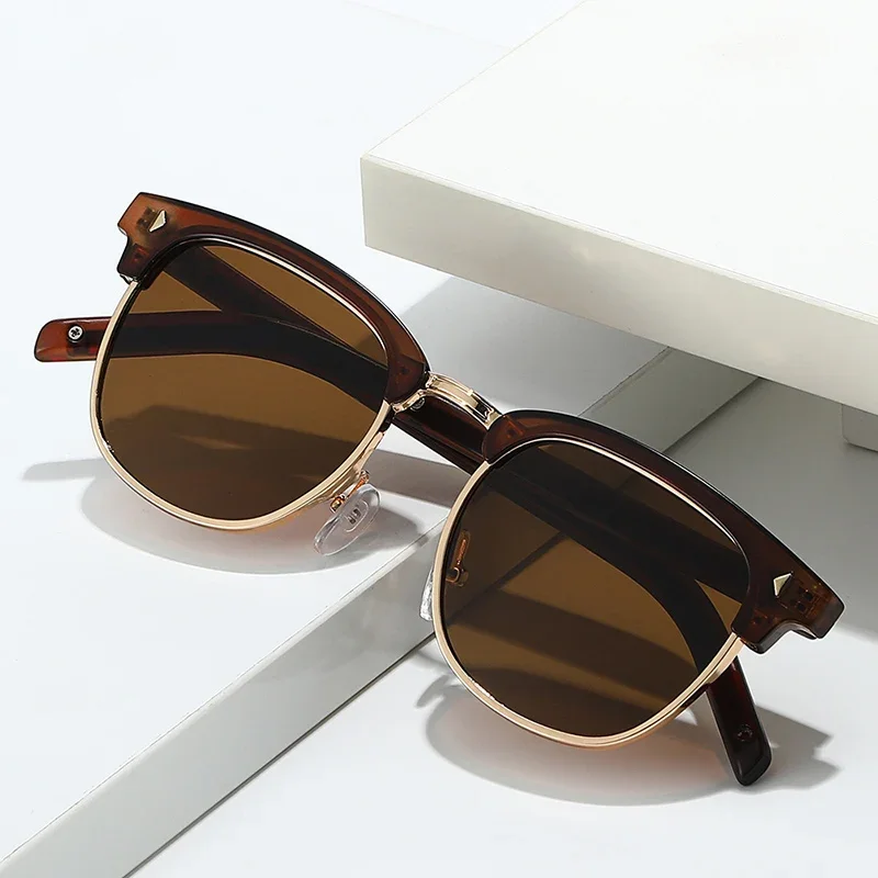 JNPCXI Neue Vintage Quadratische Sonnenbrille Damen Mode-Schattierungen UV400 Herren Marken-Designer-Sonnenbrille – Detail 2