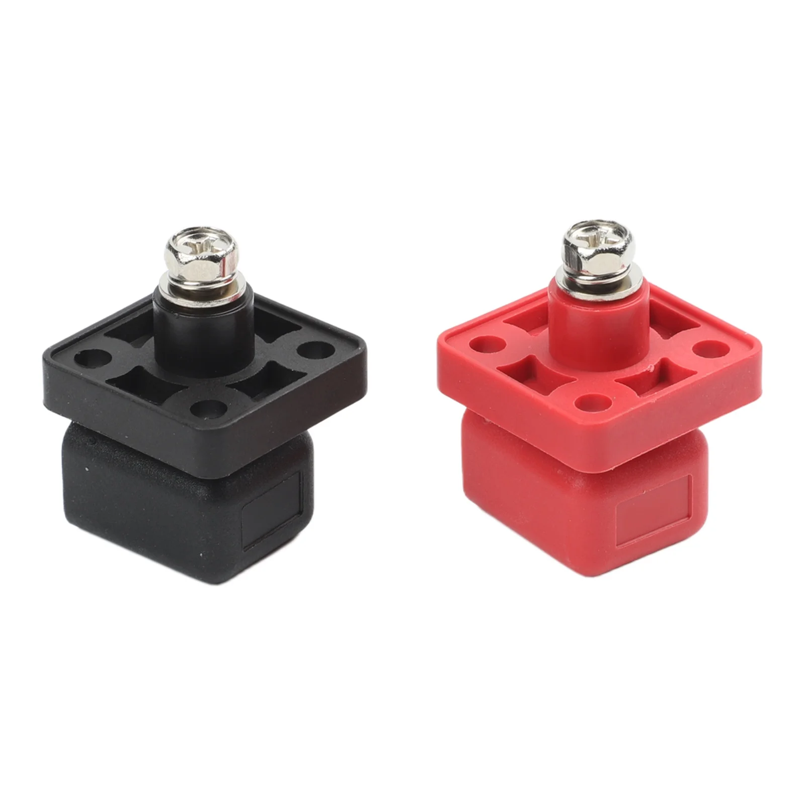 50A Lithium Battery Terminal Block Flame Retardant Overall Dimensions 28*28mm 50A Battery Connector Installation With Screws