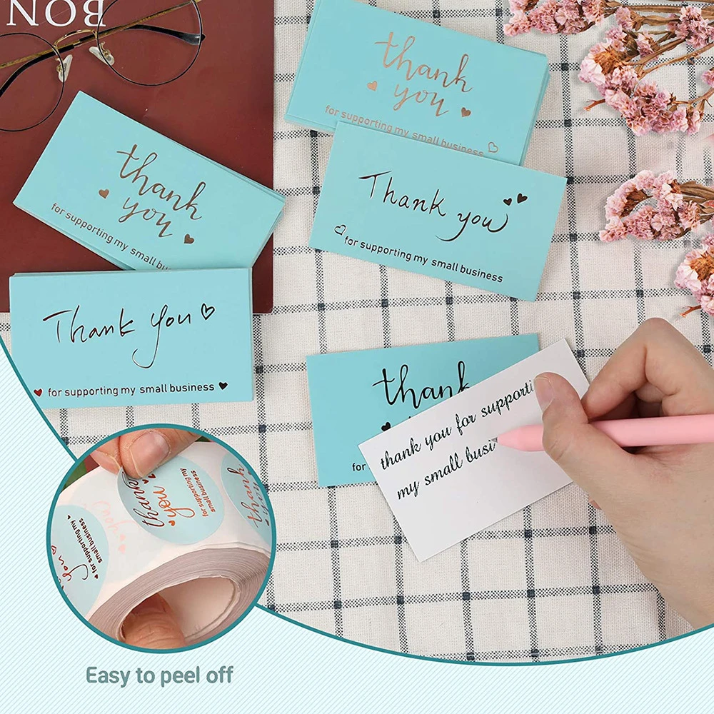 Thank You Cards For Small Business Colorful Laser Paper Thank You For Your Order 