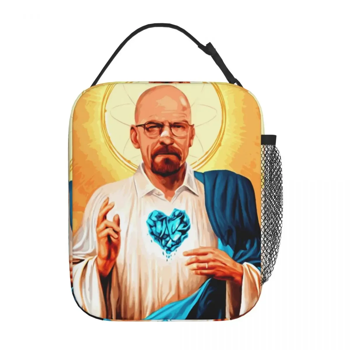 Walter White Breaking Bad Insulated Lunch Bags Cooler Lunch Container Large Tote Lunch Box Food Bag College Picnic