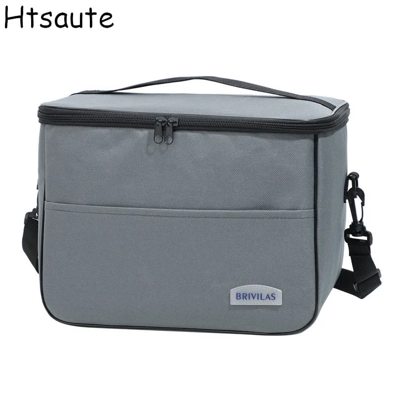 

Large Capacity Square Thermal Lunch Bags Portable Cooler Bag Insulated Food Bags for Work School Picnic Bento Bags with Zipper
