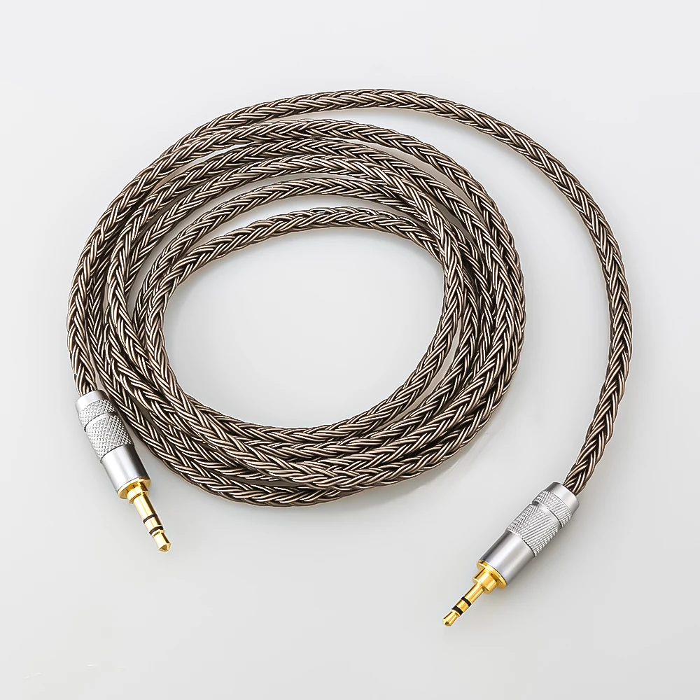 16 Core 7N OCC 3.5mm Stereo Male to 2.5 mm Aux Male Audio Input Cable Speaker Line for Headphone Sound PC Earpiece