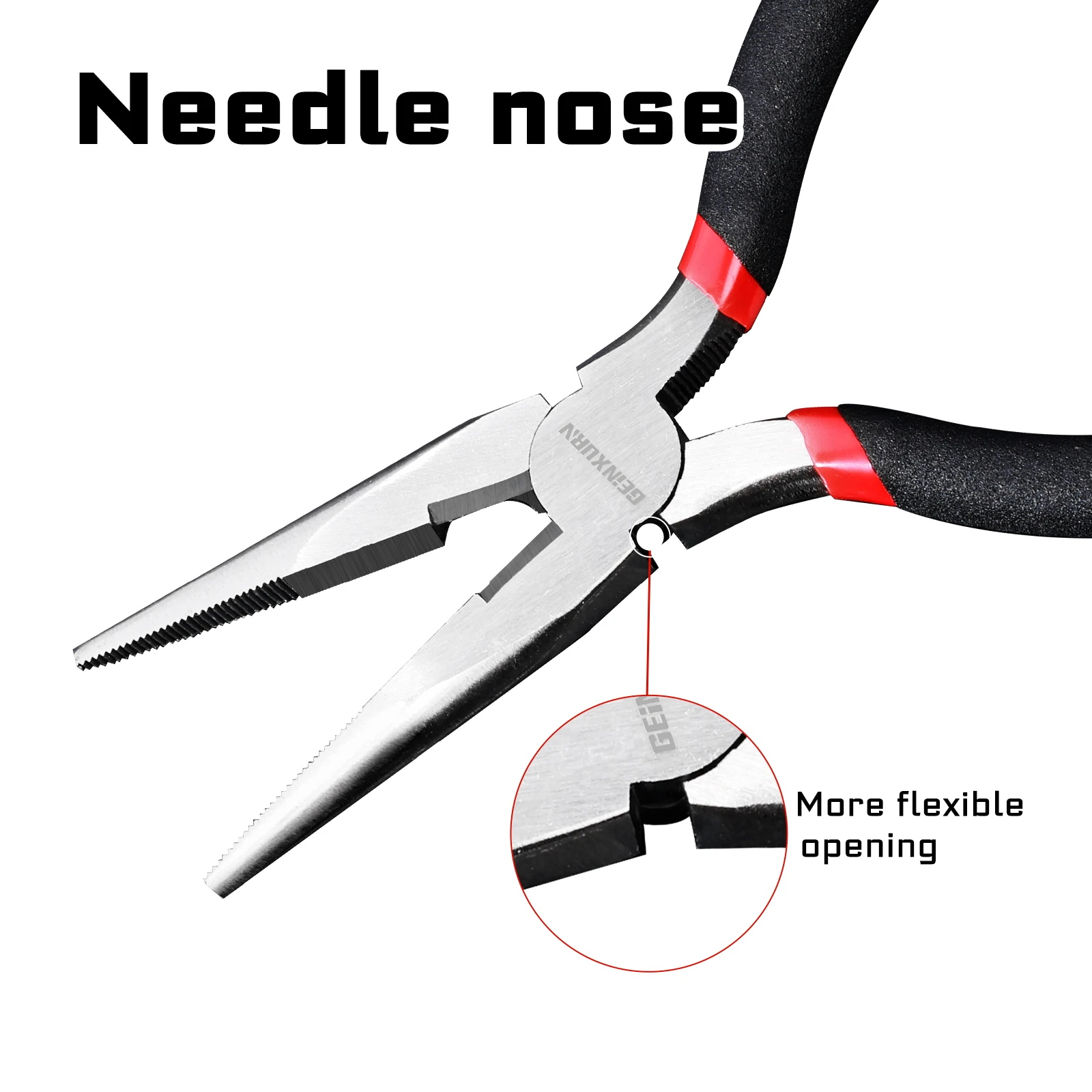 Geinxurn 8 قطع كماشة مختلطة لإصلاح المجوهرات بنفسك، وتغليف الأسلاك، والديكور والحرف اليدوية #4