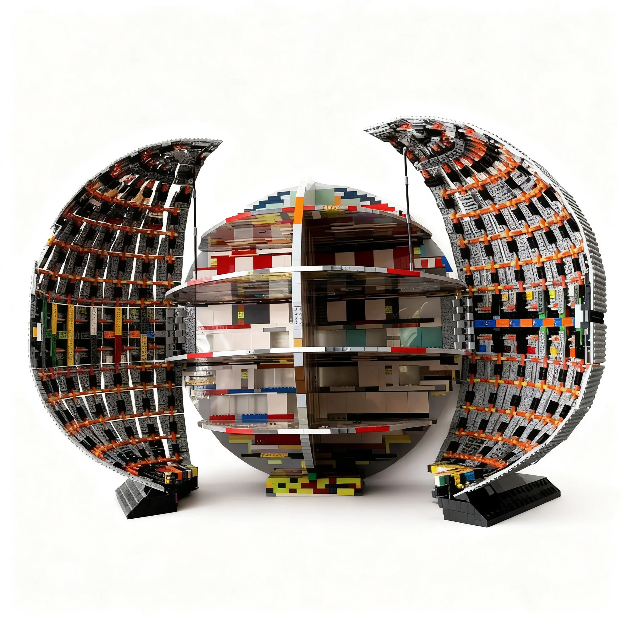 5436pcs MOC Death Star Panels V1 Add On MOC-234974 Star Battle Model Building Blocks Construction Christmas Gifts Toy Brick DIY