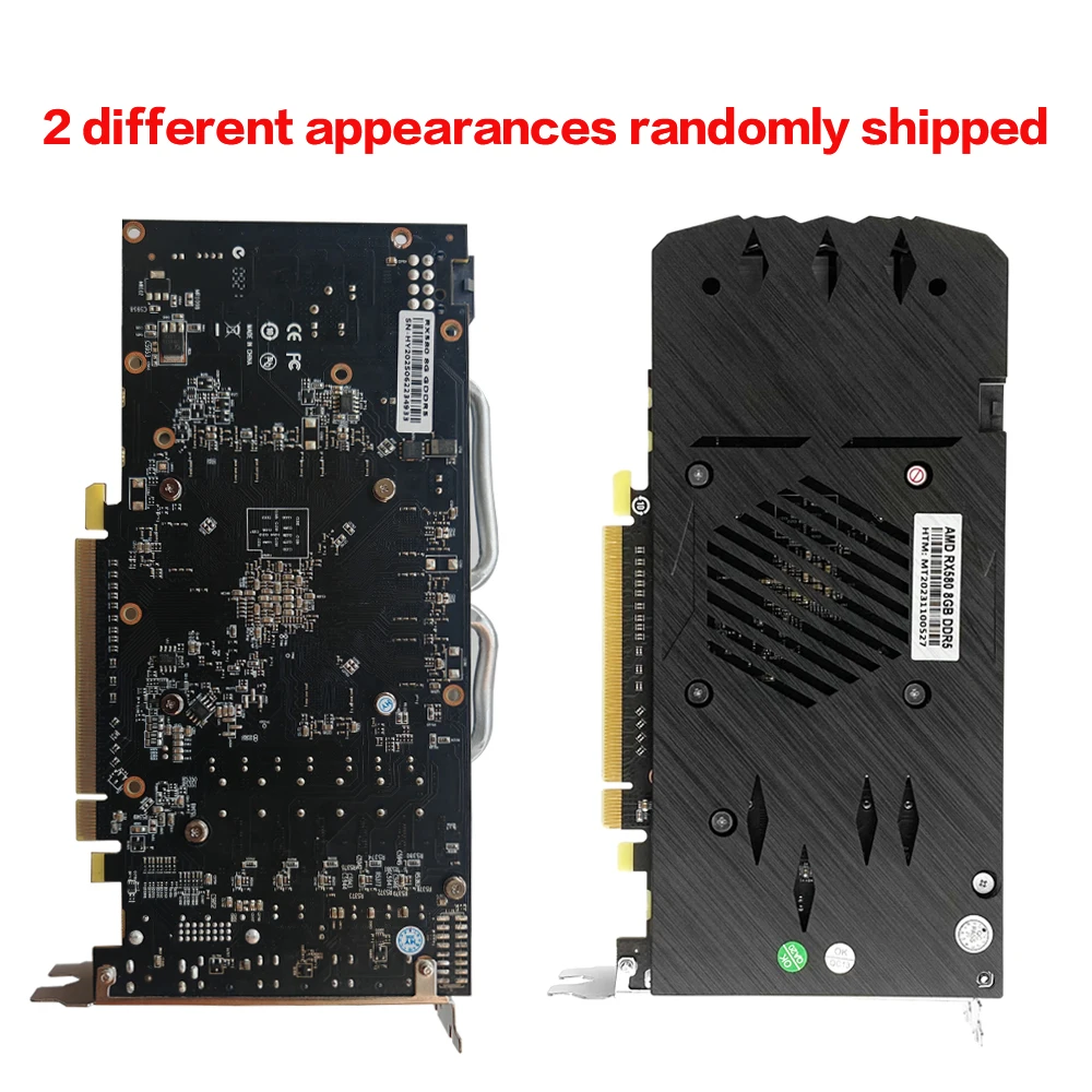MLLSE Graphics Card AMD RX 580 8GB Placa De Video Gaming GDDR5 256Bit 6Pin PCI-E 3.0 ×16 Radeon GPU Computer Game Placa De Video