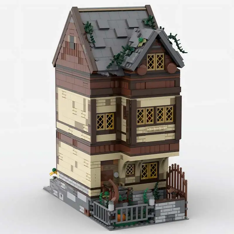 1858PCS MOC 연금술사의 집 모듈 형 아키텍처 기술 빌딩 블록 모델 DIY 벽돌 장난감 벽돌 선물 MOC- 164697
