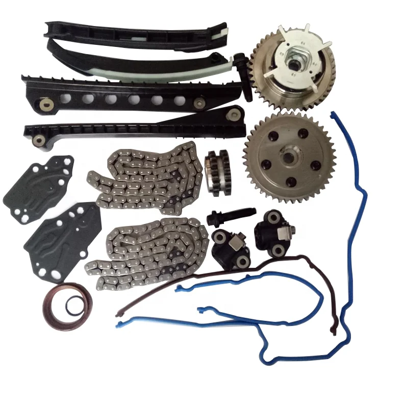 Auto Parts For Ford F150 / Lincoln 5.4L 3V V8 Timing Chain Kit TK6068 With Timing Cover Gasket Set TCS46078