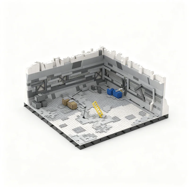2447pcs MOC Star Battle Echo Base P 1 Parking Lot Model Toys Building Blocks Construction Christmas Gifts DIY Birthday Creative