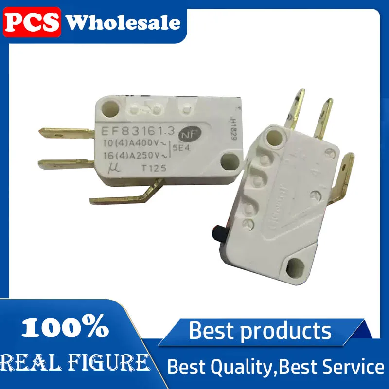 Press pin 3 of the EF83161.316A 250V travel limit reset microswitch
