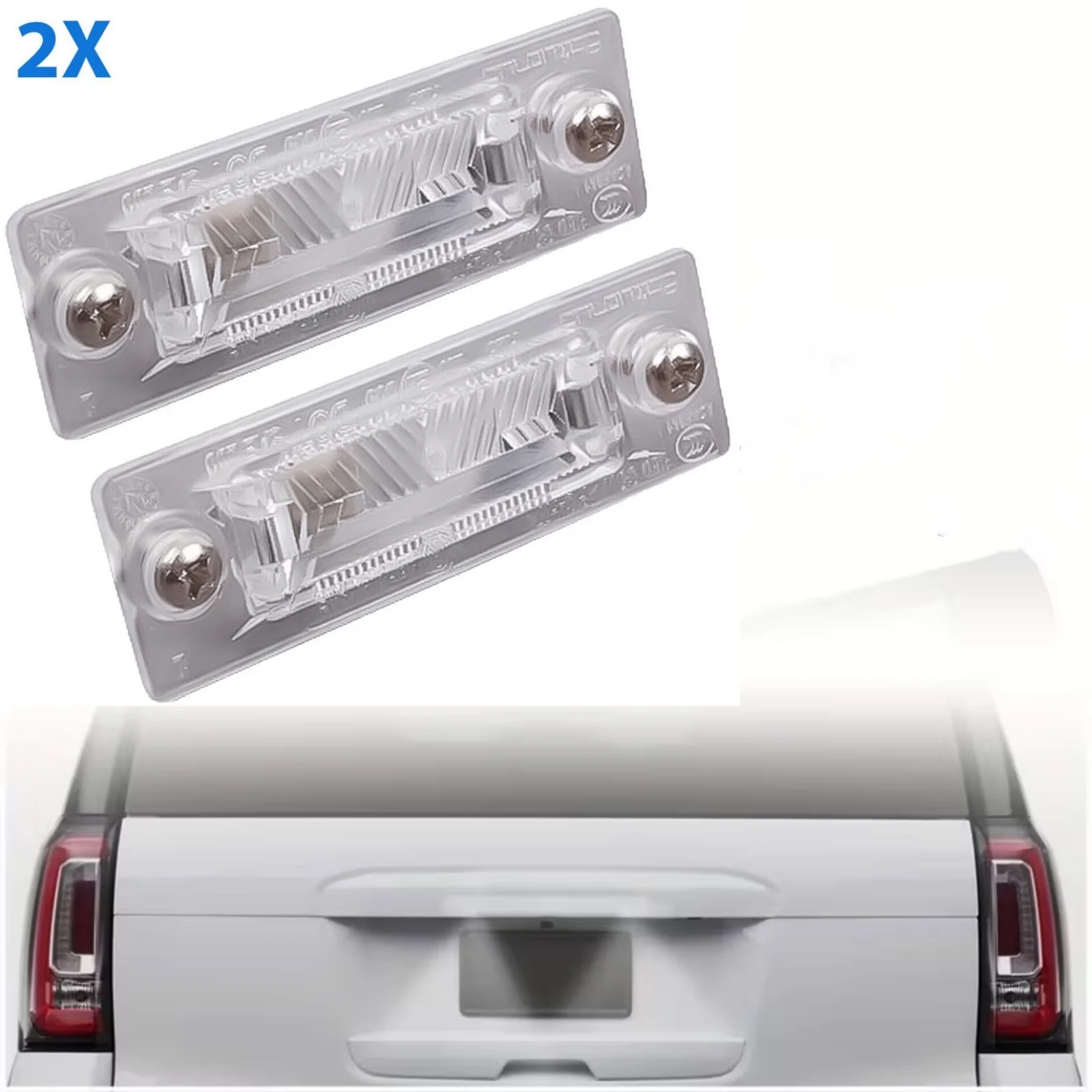 

2x Rear Number Plate Light Lamp Left/Right For Vw Passat T5 Jetta Caddy 3B5943021E High Quality Automobiles Lights Parts