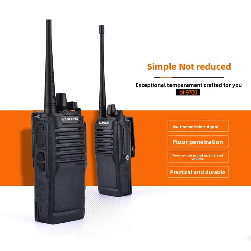 Baofeng BF-9700 8W IP67 Waterproof Walkie Talkie, Handheld Two Way Radio for Outdoor, Camping & Self-driving Use