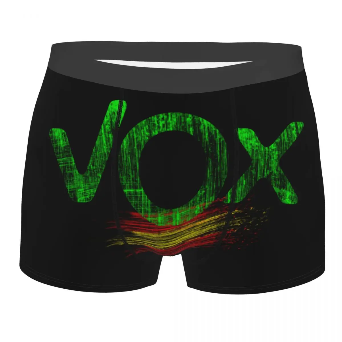 Custom Spain Vox Logo Underwear Men Breathbale Spanish Political Party Boxer Briefs