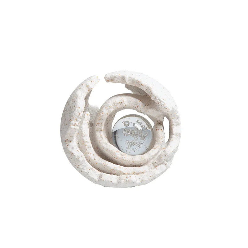 

Wabi Sabi Modern Home Abstract Art Circle and Missing Ornament Hotel Office Tabletop New and Strange Decorative Crafts