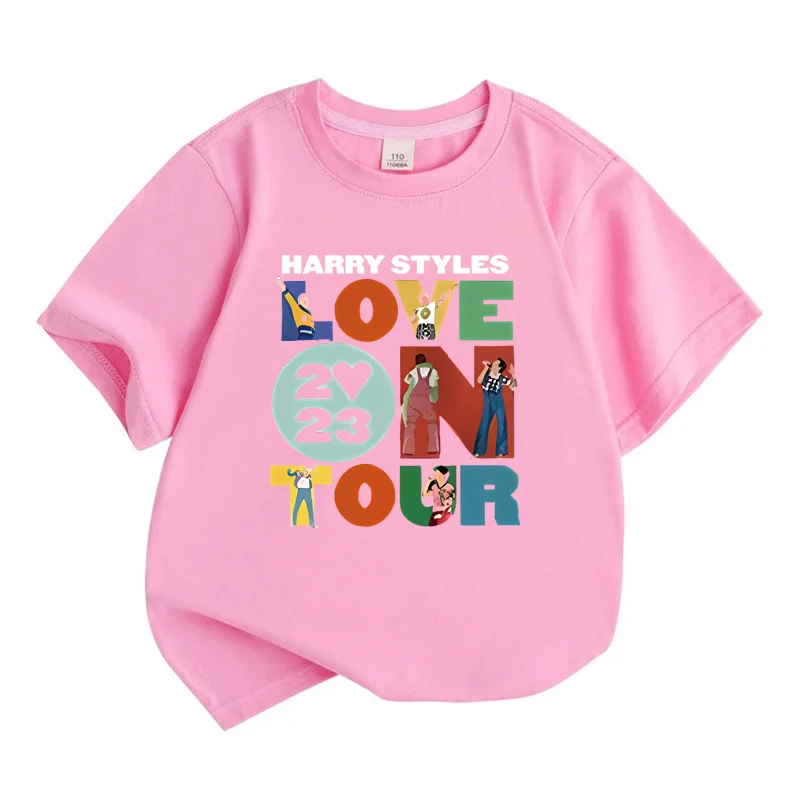 

Love Letter Children Cotton T-Shirt Combination Tee Shirts Cartoons Kawaii Kid Casual Clothes Girl Boy Harajuku Tops
