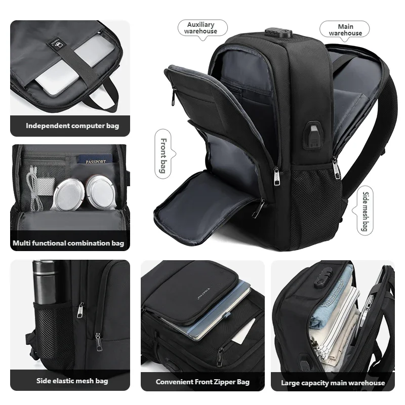 Рюкзак для ноутбука Tigernu 15 – обзор и цена Laptop Backpack Anti Theft