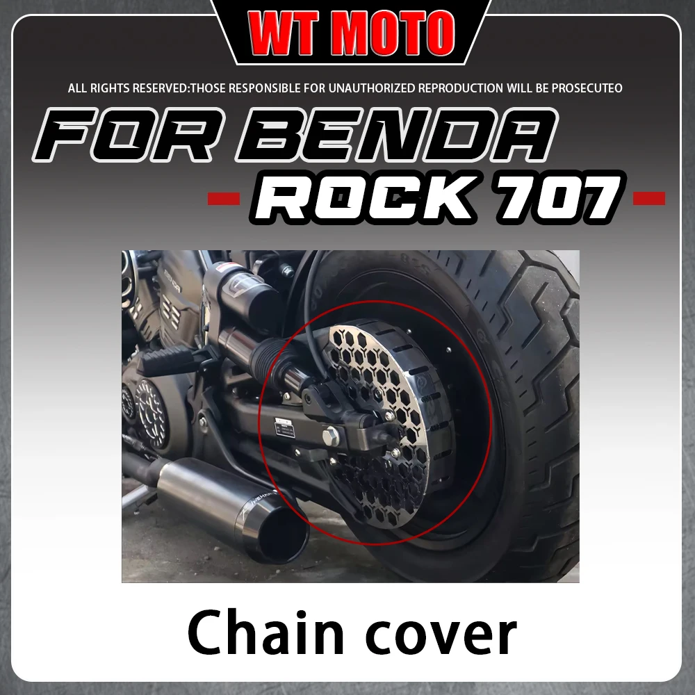 For BENDA ROCK 707 belt protector, chain guard, decorative cover, modification part.