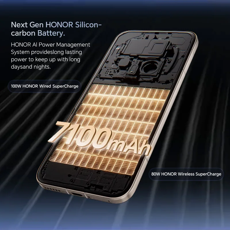 Global Version HONOR Magic8 Pro 5G 12GB+512GB 6.71'' 120Hz OLED Display 200MP Cameras 7100mAh 100W SuperCharge