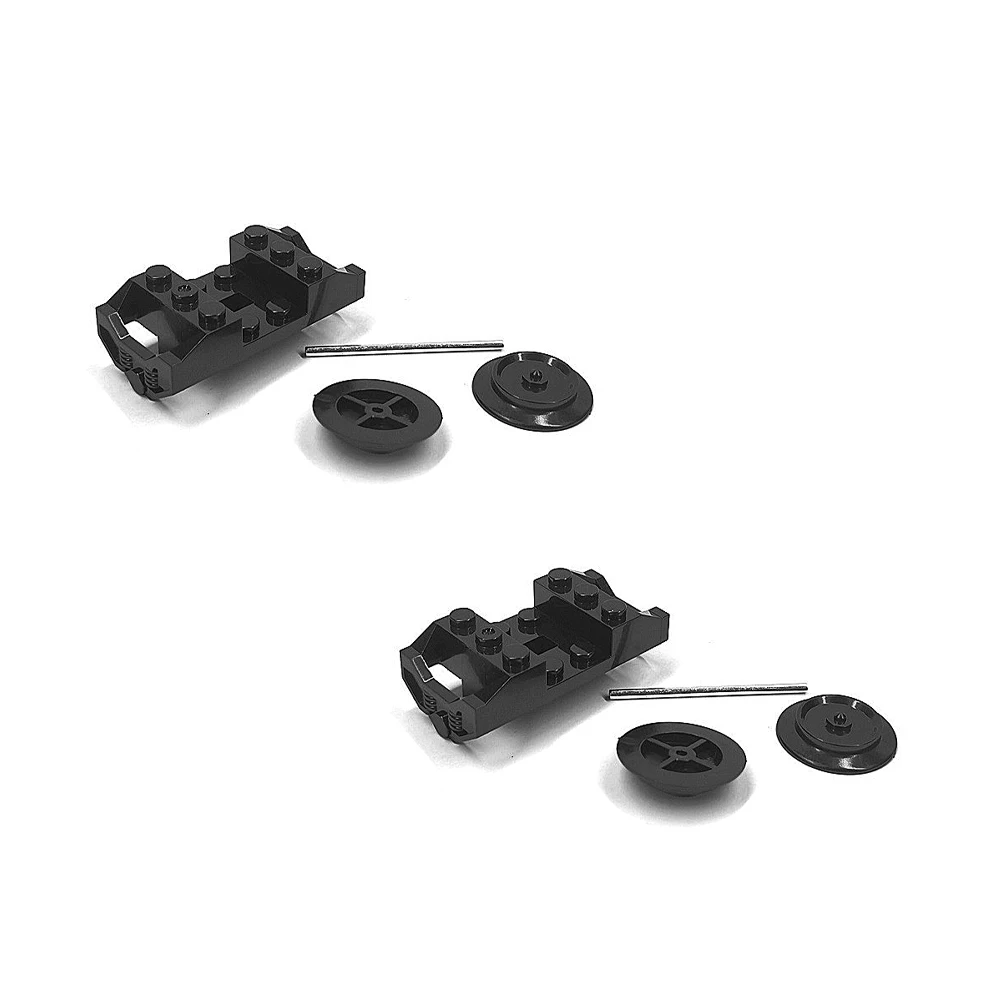 MOC City Train Building Blocks Modified Accessories, Creative DIY Assembly Of Train Base, Wheels, Carriage Parts