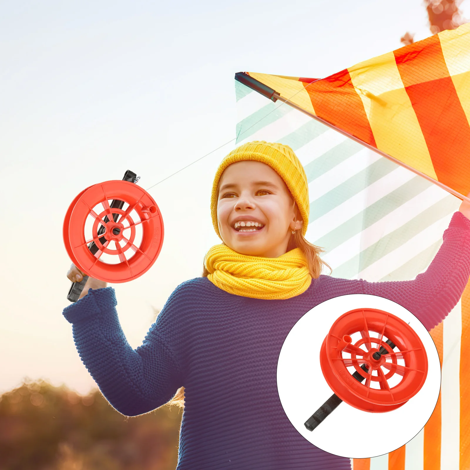 2 szt. Narzędzi dla dzieci do nawijania liny do latawców, akcesoria, nawijarka ręczna, lina do latania na zewnątrz, szpula