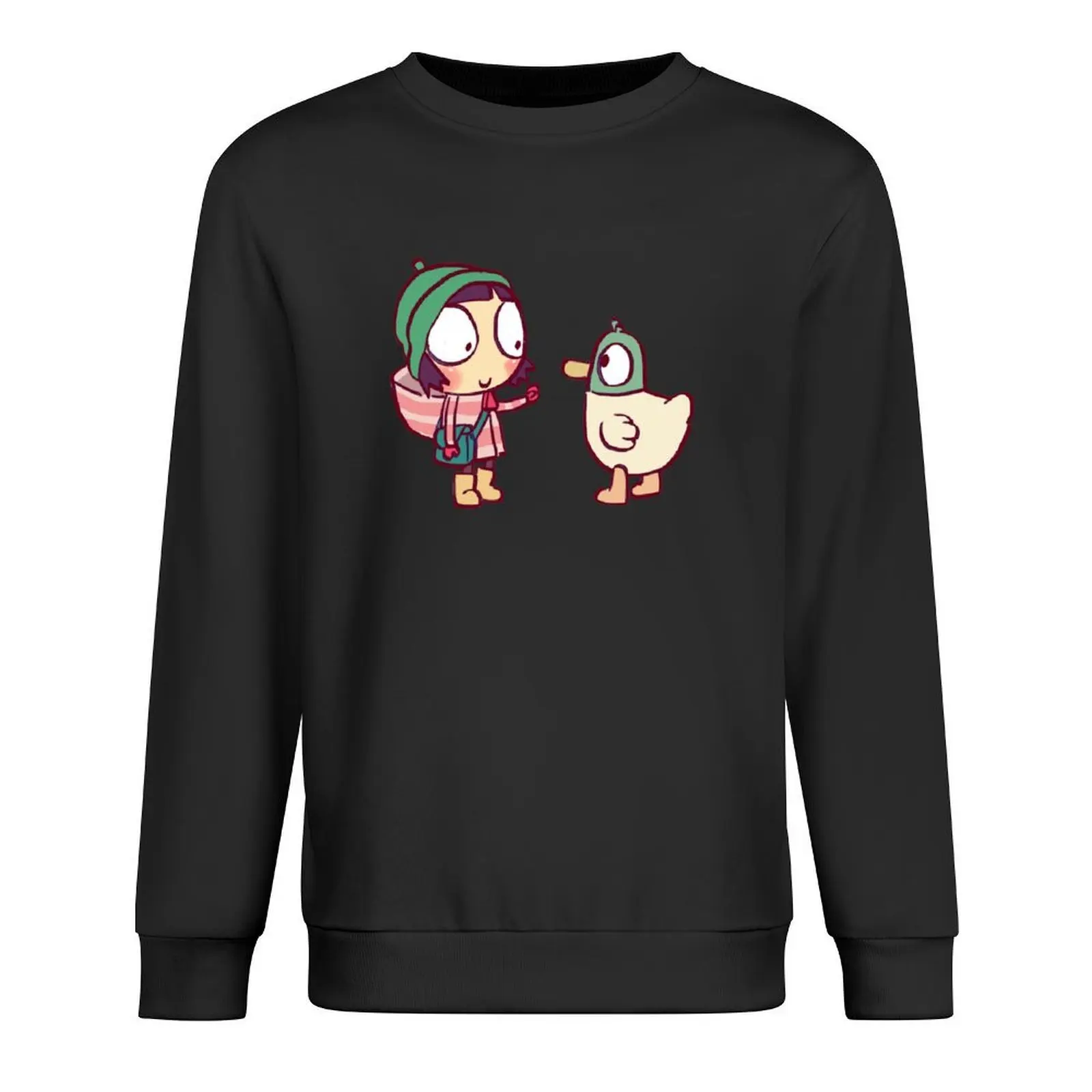 

I draw sarah and duck #4 / children's cartoon Pullover men wear winter clothes mens clothes men's clothes graphic sweatshirts